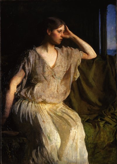 ギリシャのガウンを着た女性、1894年頃 作： Abbott Handerson Thayer