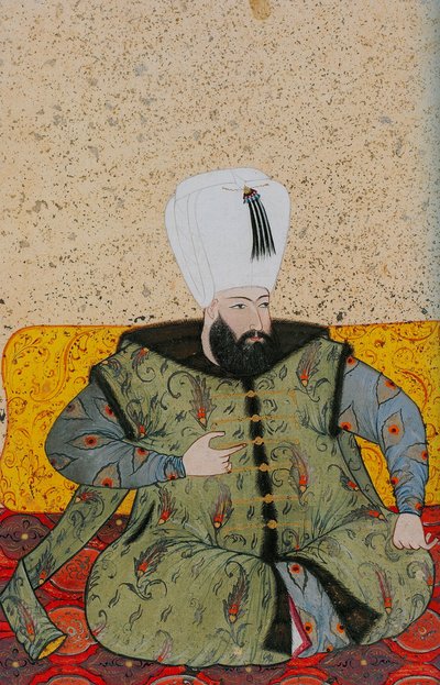 Ahmed I 1590-1617、オスマン帝国のスルタン、1705年頃 作： Abdulcelil Levni