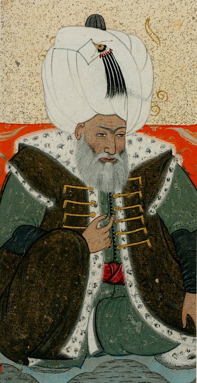 バヤズィト 2 世、オスマン帝国のスルタン、c. 1710年 作： Abdulcelil Levni