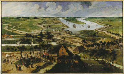 アントワープ干拓地の眺め、1604 年。 作： Abel Grimmer