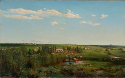 """Le domaine de Mount Fyans en Australie"" (Mount Fyans homestead) Peinture de Louis Buvelot (1814-1888) - 1869 - キャンバスに油彩 Dim 58,6x95,3 cm オーストラリア国立美術館、キャンベラ 作： Abraham Louis Buvelot