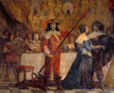 アングレーム公シャルル・ド・ヴァロワ（1573-1650）の生涯の一場面 アブラハム・ボッセ（1602-1676）の絵 作： Abraham (after) Bosse