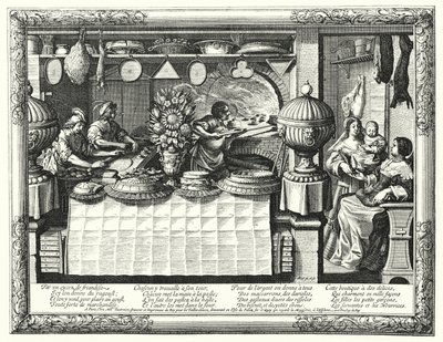 The Pastry Cook（彫刻 作： Abraham (after) Bosse