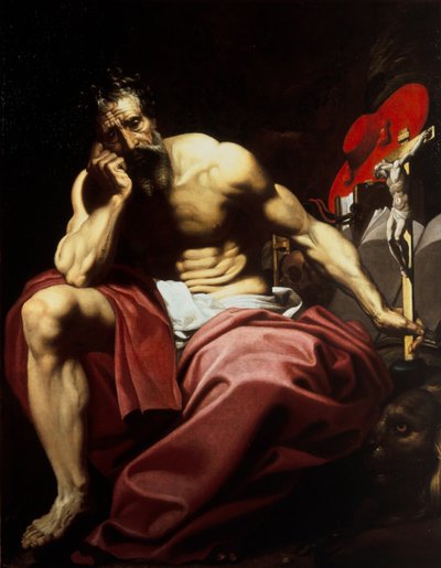 聖ジェローム、1610年頃（キャンバスに油彩） 作： Abraham (attr.to) Janssens