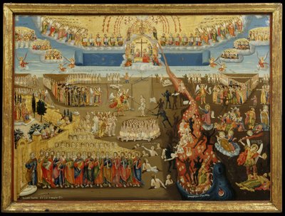 再臨、1794（卵のテンペラとパネル上の金箔） 作： Abraham Abraham