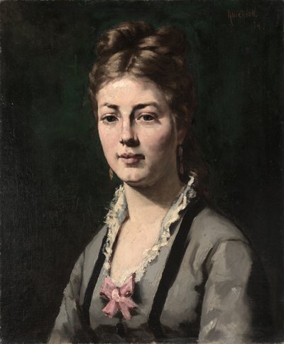 ある女性の肖像 作： Abraham Archibald Anderson