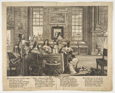 17世紀半ばから後半にかけての愚かな処女の会話。 作： Abraham Aubry