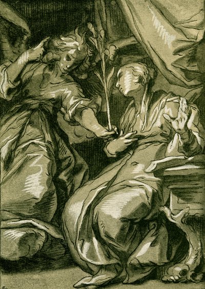 受胎告知 作： Abraham Bloemaert