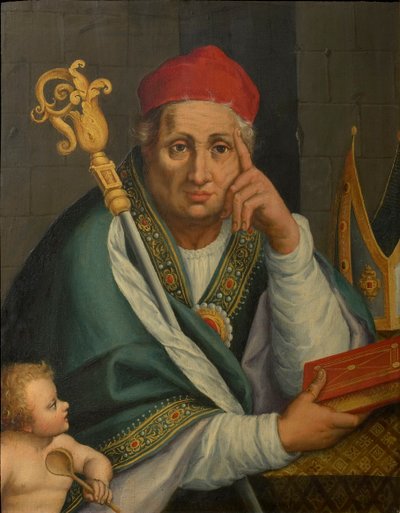 カバのアウグスティヌス。 作： Abraham Bloemaert