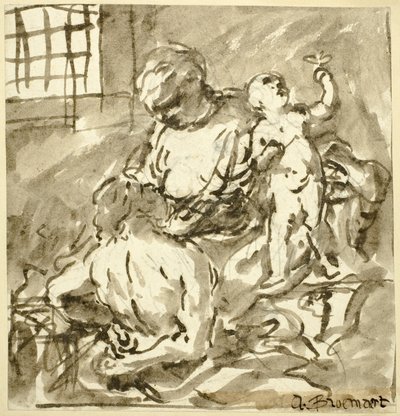 カリタス・ロマーナ 作： Abraham Bloemaert