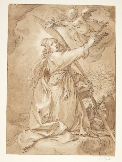 殉教者としてのカタリーナ 作： Abraham Bloemaert