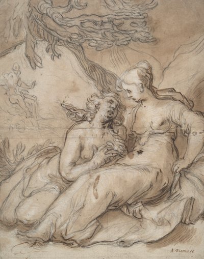 セレスとプロセルピナ(?) 作： Abraham Bloemaert