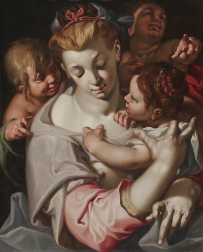 慈愛 1590年頃（木・油彩） 作： Abraham Bloemaert