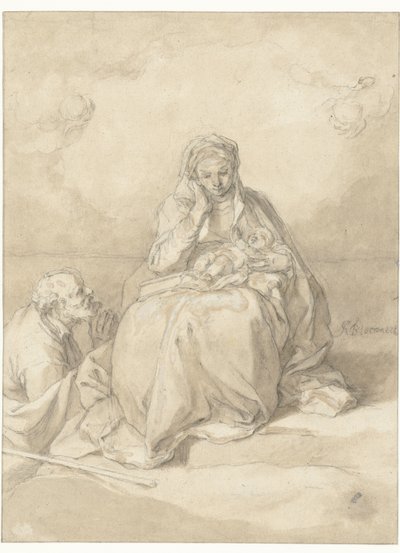 聖家族 作： Abraham Bloemaert