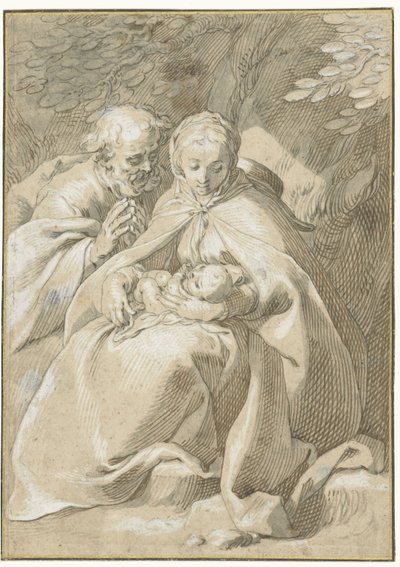 聖家族 作： Abraham Bloemaert