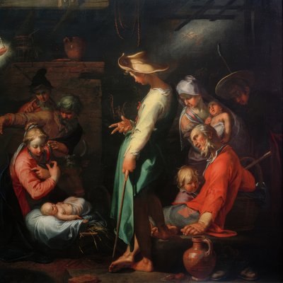 羊飼いの賛美 作： Abraham Bloemaert