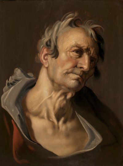 16世紀後半から17世紀初頭の老人の頭。 作： Abraham Bloemaert