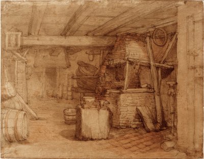 鍛冶屋・協同組合の内部 作： Abraham Bloemaert