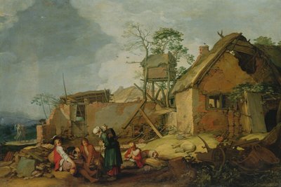 農場のある風景、1629 作： Abraham Bloemaert