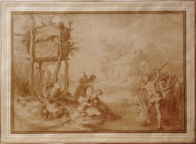ラトナとリュシアの農民たち 作： Abraham Bloemaert