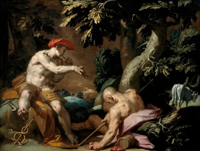水銀、アーガス、イオ、1592年頃 作： Abraham Bloemaert