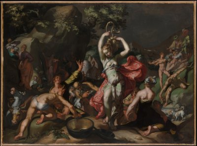 岩を叩くモーゼ 作： Abraham Bloemaert