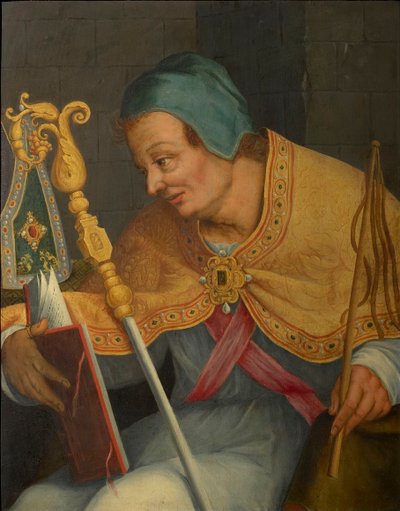 ミラノの大司教、聖アンブローズ。 作： Abraham Bloemaert