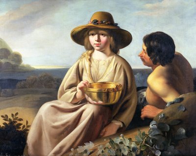羊飼いと羊飼い 作： Abraham Bloemaert