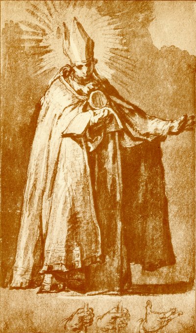 セントオーガスティン 作： Abraham Bloemaert