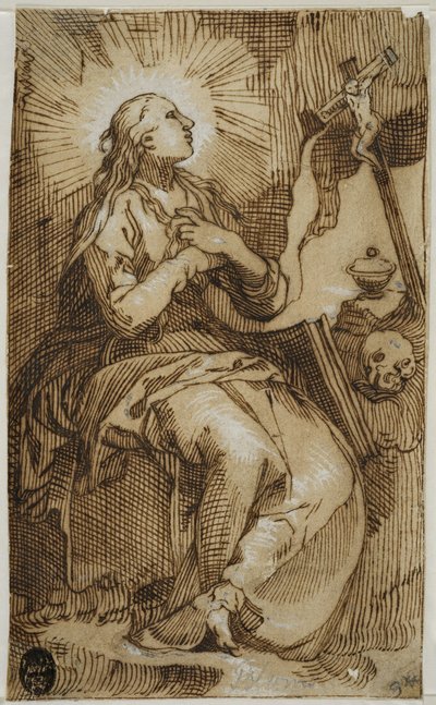 聖マリア・マグダレナ 作： Abraham Bloemaert