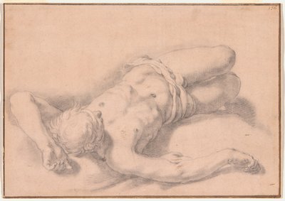 裸の男の研究 作： Abraham Bloemaert