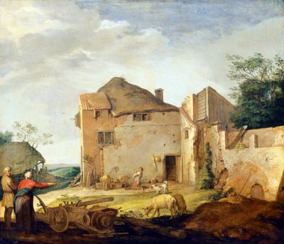豚の群れとしての放蕩息子 作： Abraham Bloemaert