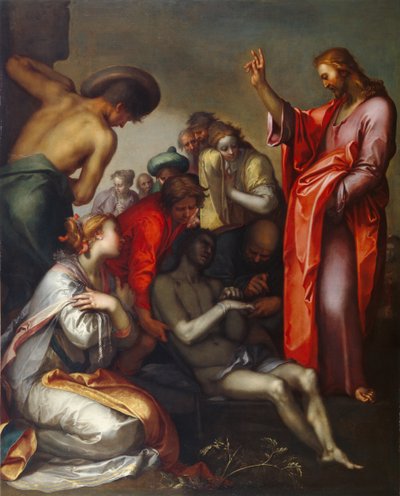ラザロのよみがえり 作： Abraham Bloemaert