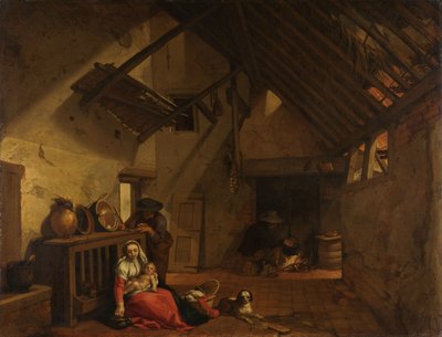 エジプトへの逃亡中の休息 作： Abraham Bloemaert