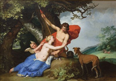 ヴィーナスとアドニス 作： Abraham Bloemaert