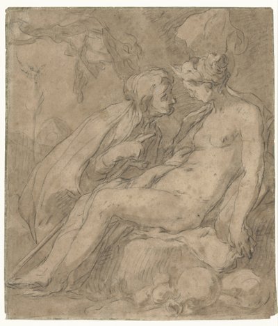 Vertumnus en Pomona (?) 作： Abraham Bloemaert