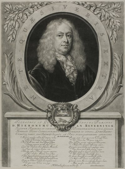 ヒエロニマス・ファン・ベヴァーニンクの肖像 作： Abraham Blooteling