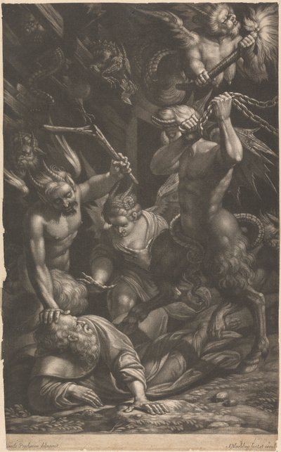 聖アントニウスの誘惑 作： Abraham Blooteling