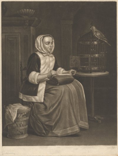 mulher costurando 作： Abraham Blooteling