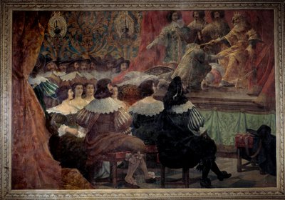 17世紀のグロボア城での演劇表現 アブラハム・ボッセ（1602-1676）による絵画 作： Abraham Bosse