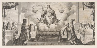 1639 年の年鑑: ルイ 13 世とオーストリアのアンは、王国と王子を untrusting..., 1639. 作： Abraham Bosse