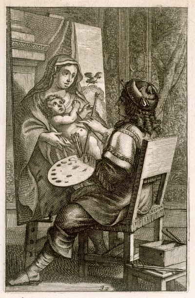 Artist at Work、「Recueil de Figure ..」、pubから。パリ、1737 作： Abraham Bosse