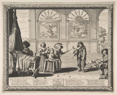 子供時代、1636年。 作： Abraham Bosse