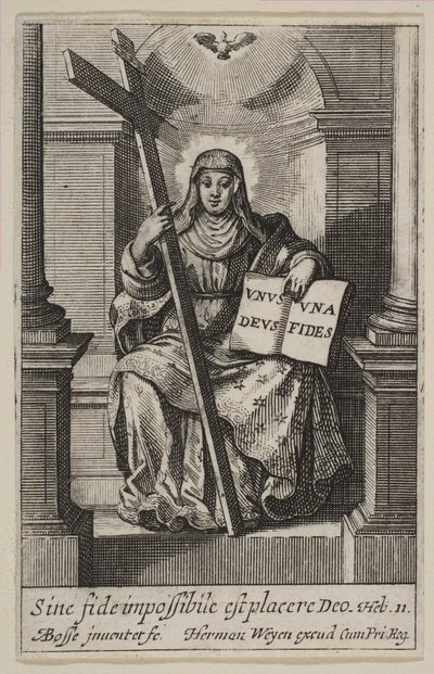 信仰、1636年。 作： Abraham Bosse