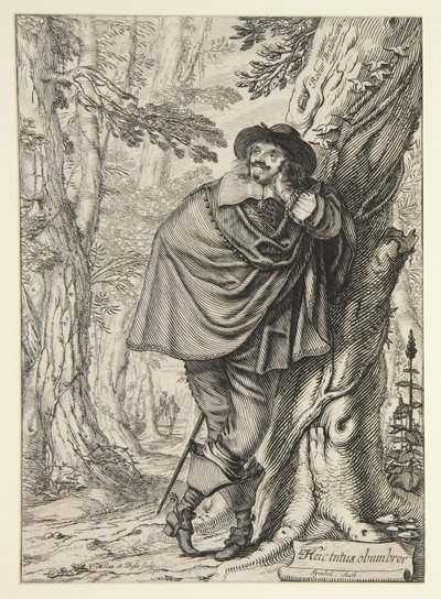 ジェームズ・ハウエル、ドルドンヌの森の樹木園の口絵 作： Abraham Bosse
