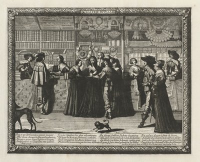 ギャラリーデュパリ、1640年。 作： Abraham Bosse