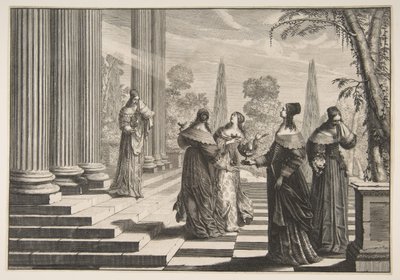 ばかげた処女は拒否されました。 1635年。 作： Abraham Bosse
