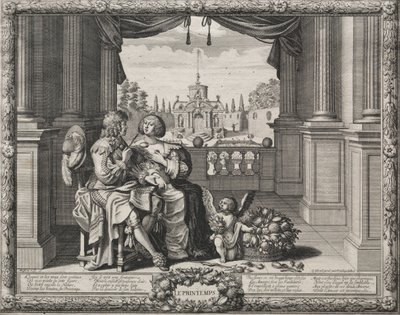 フォーシーズンズ：春、1635年。 作： Abraham Bosse
