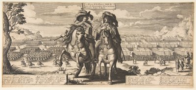 フランス軍: ルイ 13 世とガストン ドルレアン 1630年。 作： Abraham Bosse