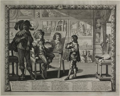 高貴な画家 作： Abraham Bosse